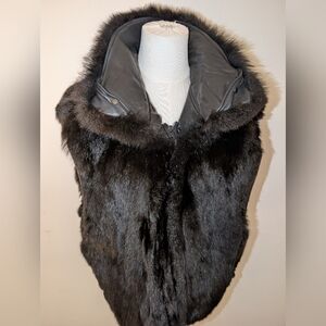 Luxurious Black Fur Women's Vest
